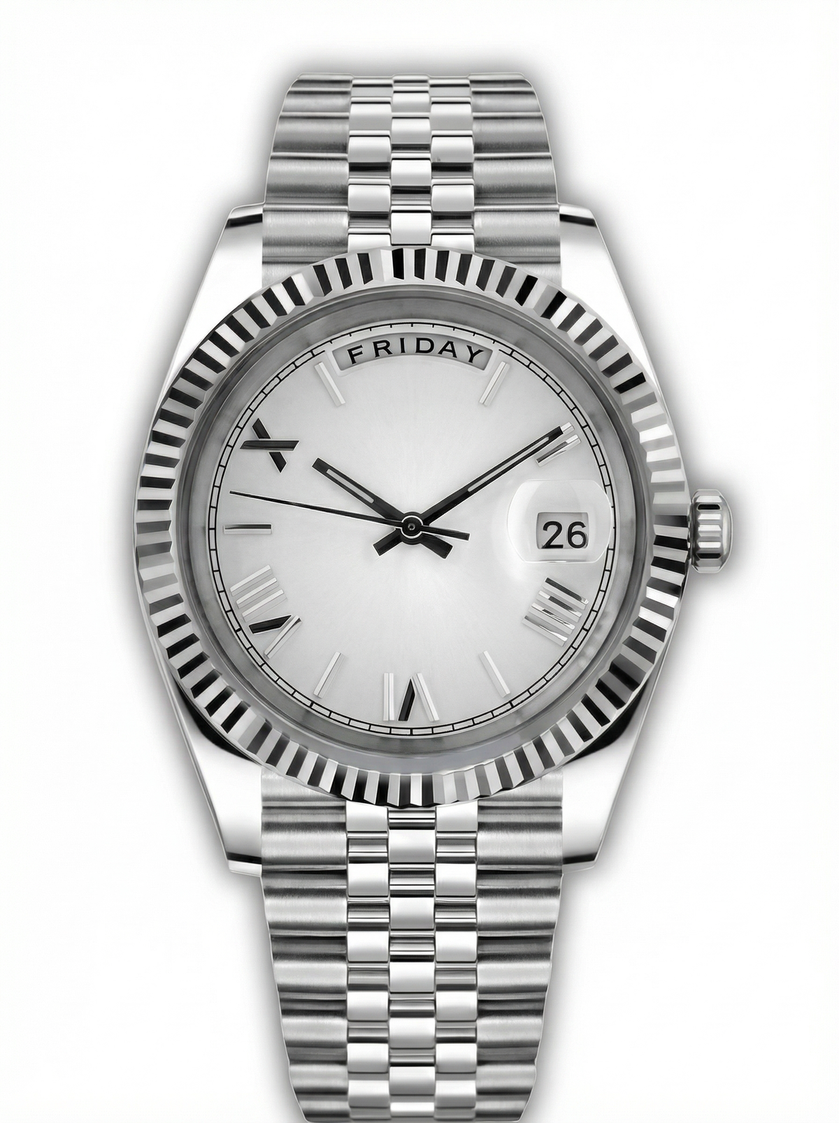 Day Mod – White Gold · White Roman Dial – 40mm – Automatic