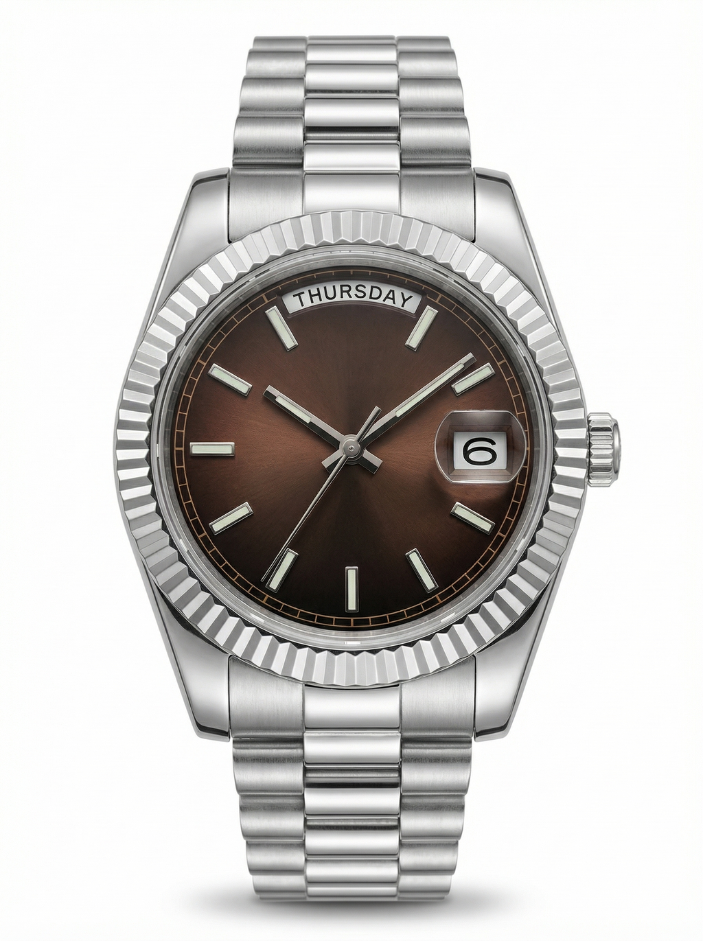 Day Mod – White Gold · Brown Dial – 40mm – Automatic