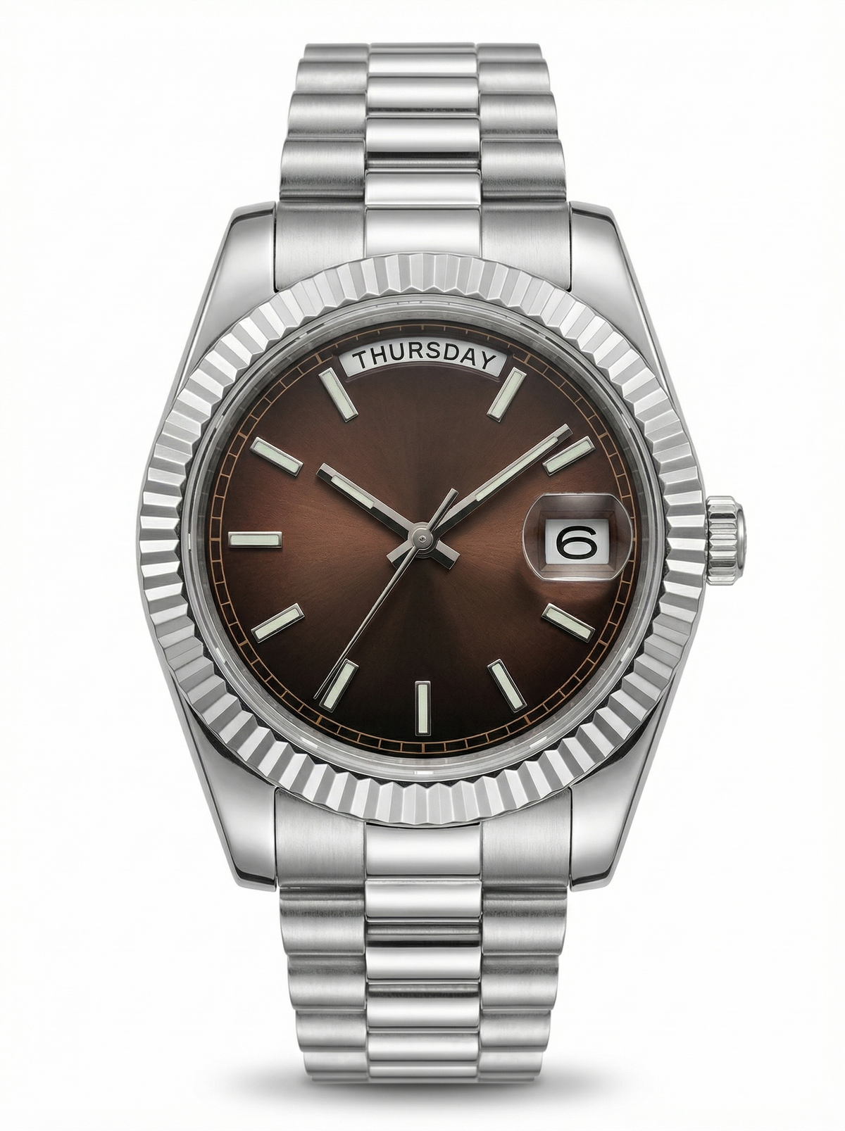 Day Mod – White Gold · Brown Dial – 40mm – Automatic