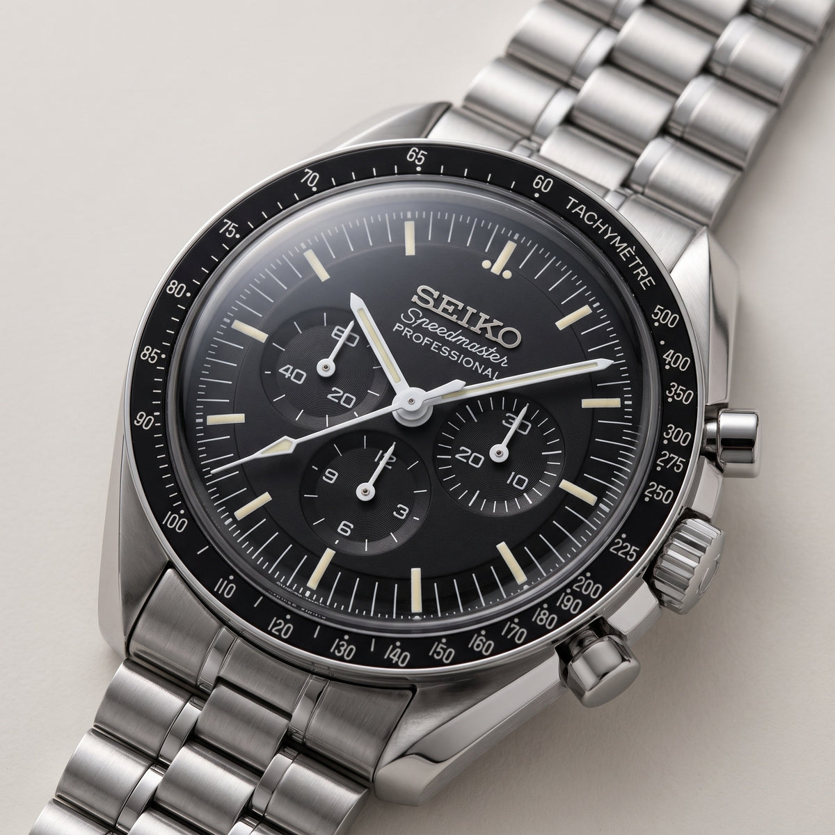 Moon Mod – Black Chronograph · Steel – 42mm – Chronograph – dial detail