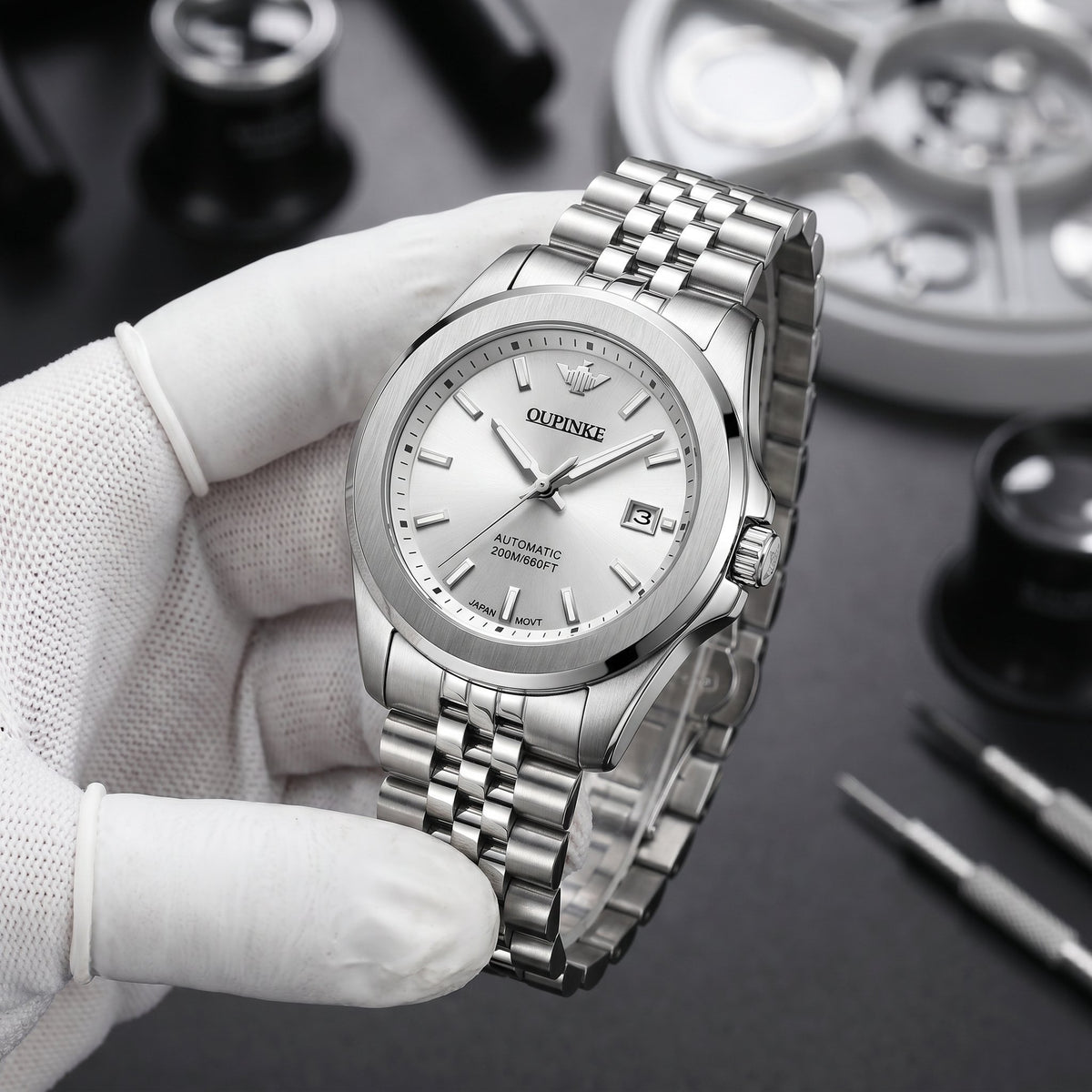 NAUT MOD Bracelet – 316L Stainless Steel - close-up detail