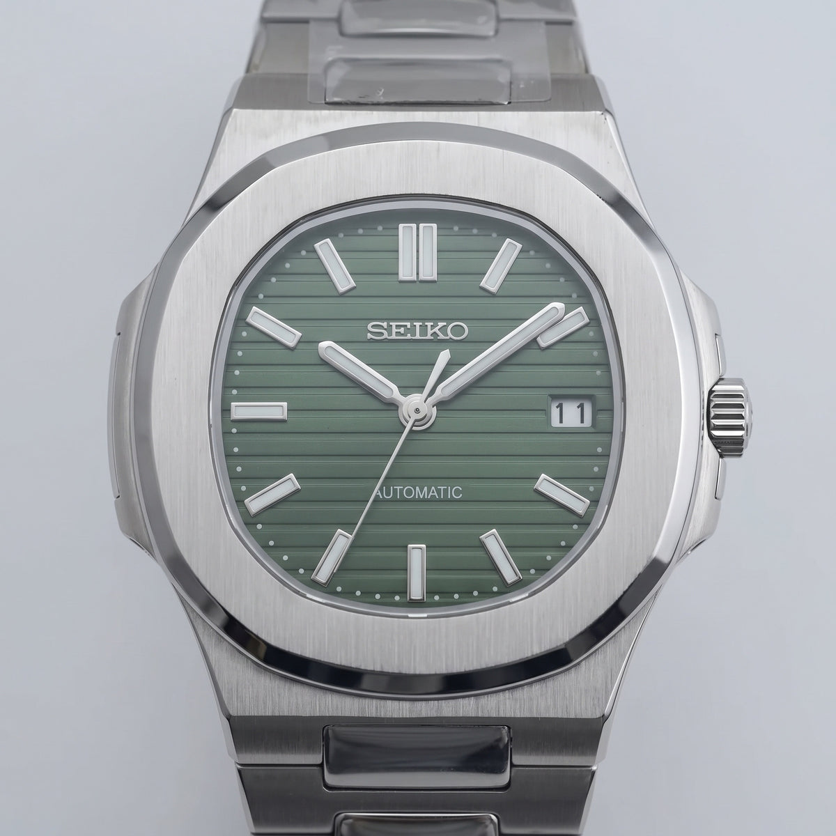 Naut Mod – Steel · Green Dial – 41mm – Automatic – dial detail