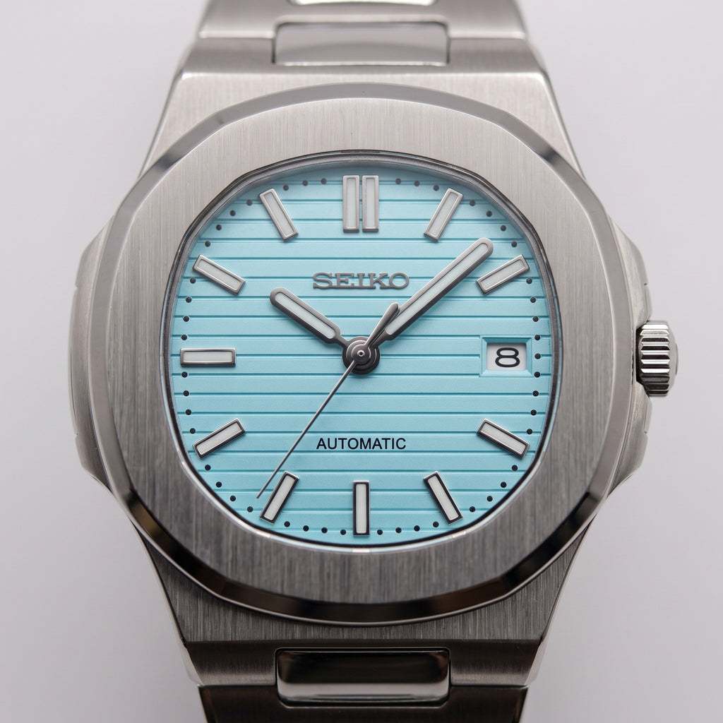 Naut Mod – Steel · Ice-Blue Dial – 41mm – Automatic – dial detail