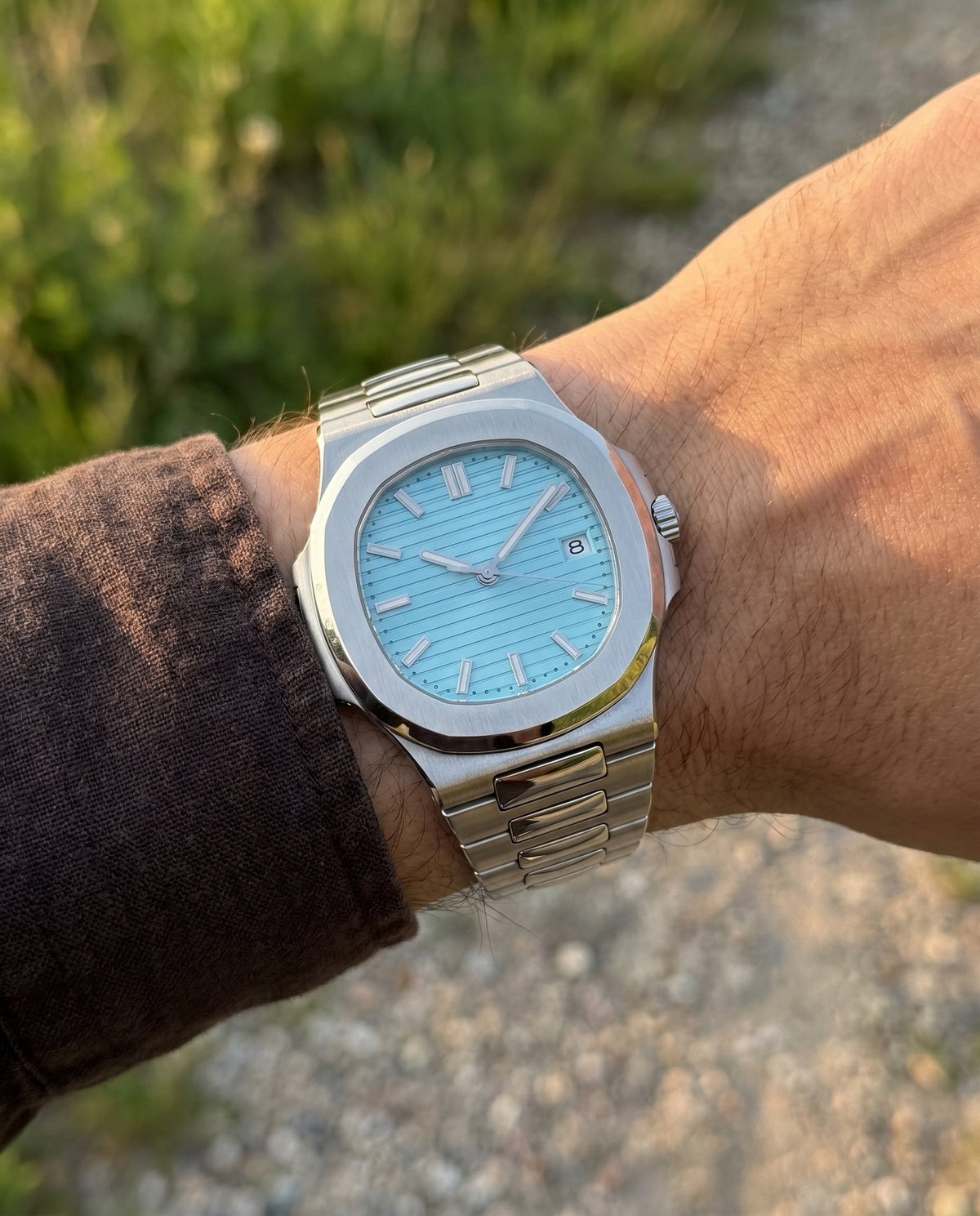 Naut Mod – Steel · Ice-Blue Dial – 41mm – Automatic - on-wrist lifestyle