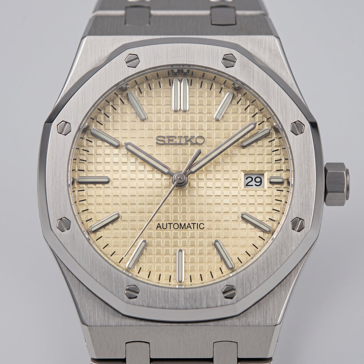 Oak Mod – Steel · Yellow Chronograph – 41mm – Chronograph – dial detail