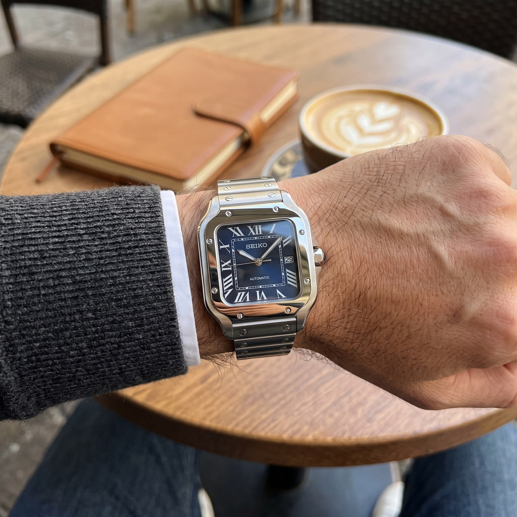 Seiktos Mod – Blue Dial – 38mm – Automatic – on-wrist view