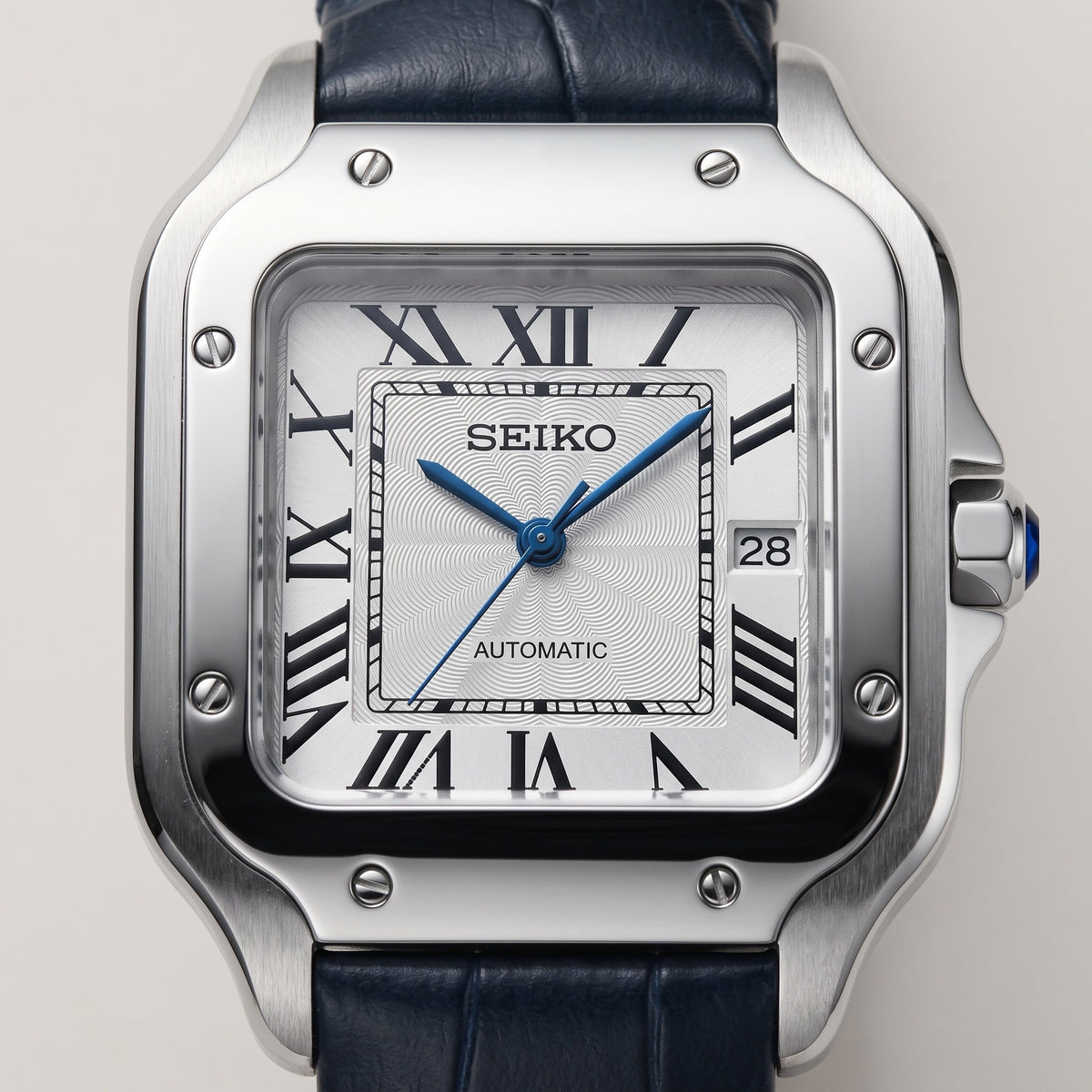 Seiktos Mod – Silver Dial – 38mm – Automatic – dial detail