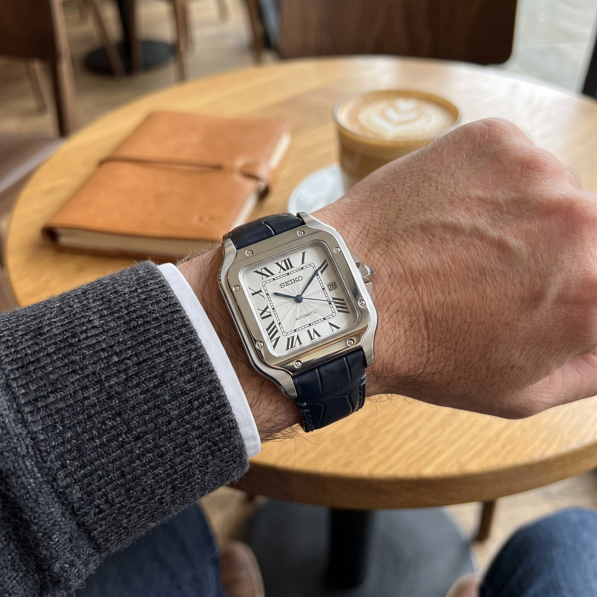 Seiktos Mod – Silver Dial – 38mm – Automatic – on-wrist view