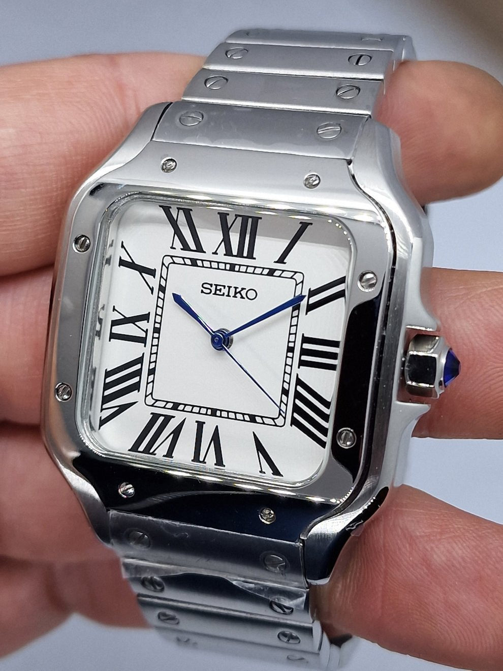 Seiktos Mod – Silver Dial – 38mm – Automatic — with Seiko logo