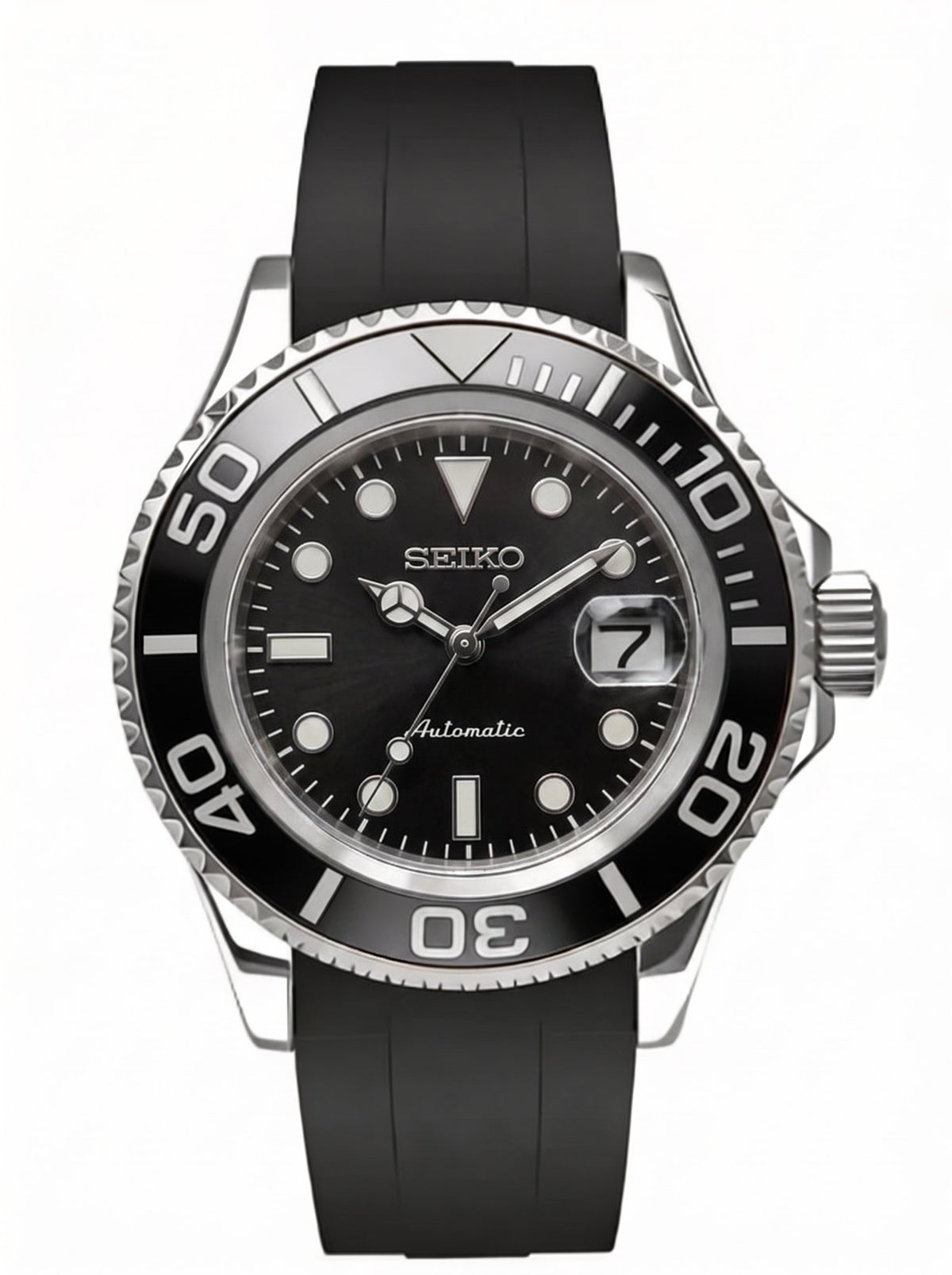 Sub Mod – Black Dial – 40mm – Automatic — with Seiko logo