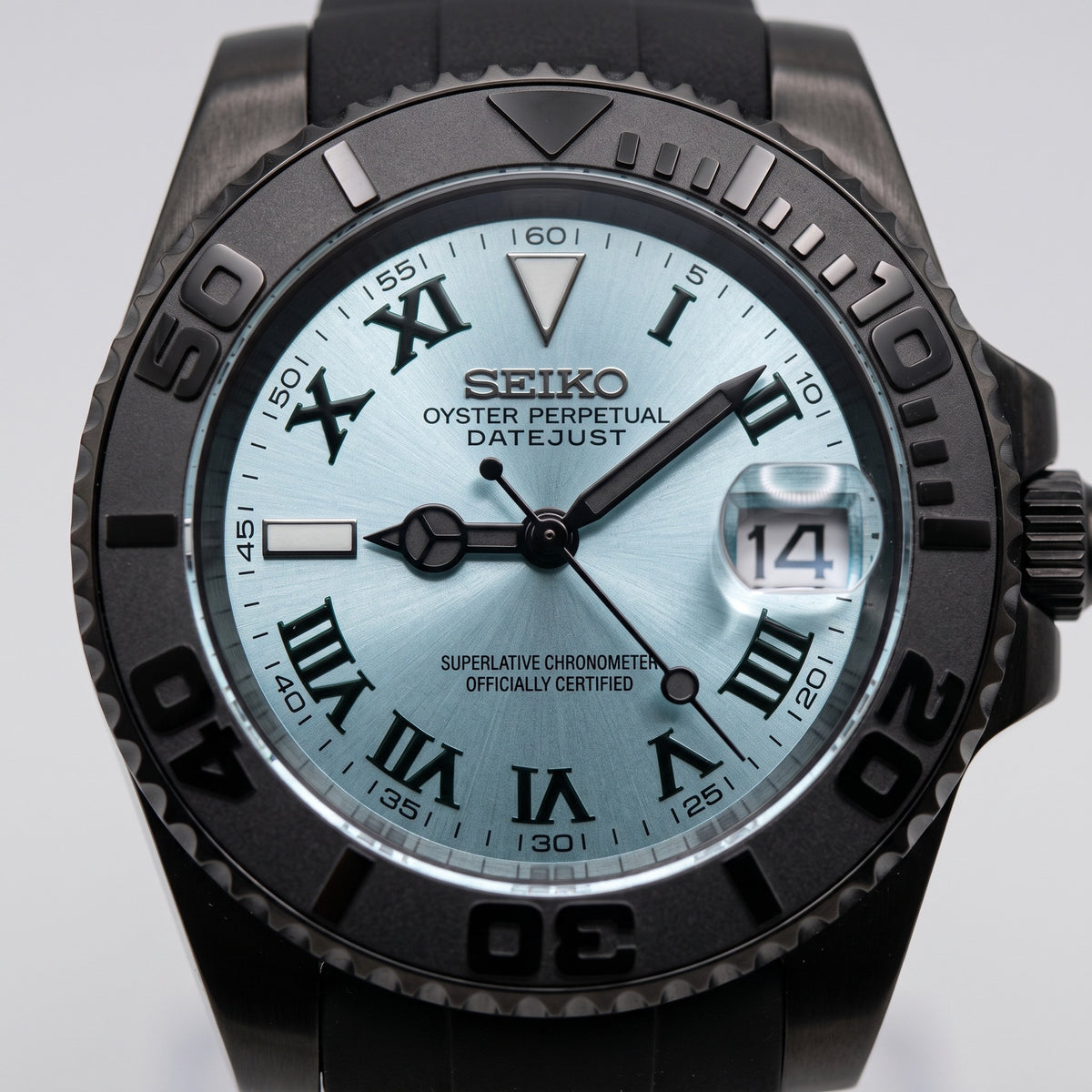 Sub Mod – Black Ice Blue Dial – 40mm – Automatic – dial detail