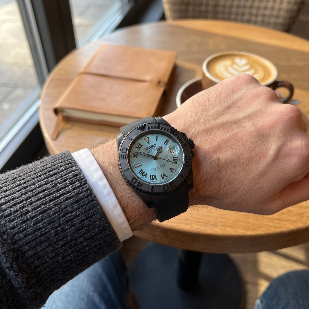 Sub Mod – Black Ice Blue Dial – 40mm – Automatic – on-wrist view